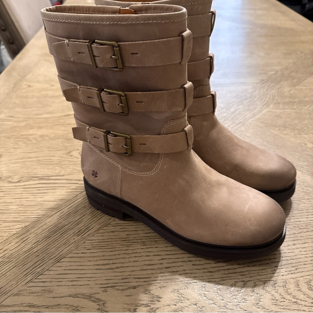 Lucky Brand Women's Cheviss Motorcycle Leather Boot Size 8